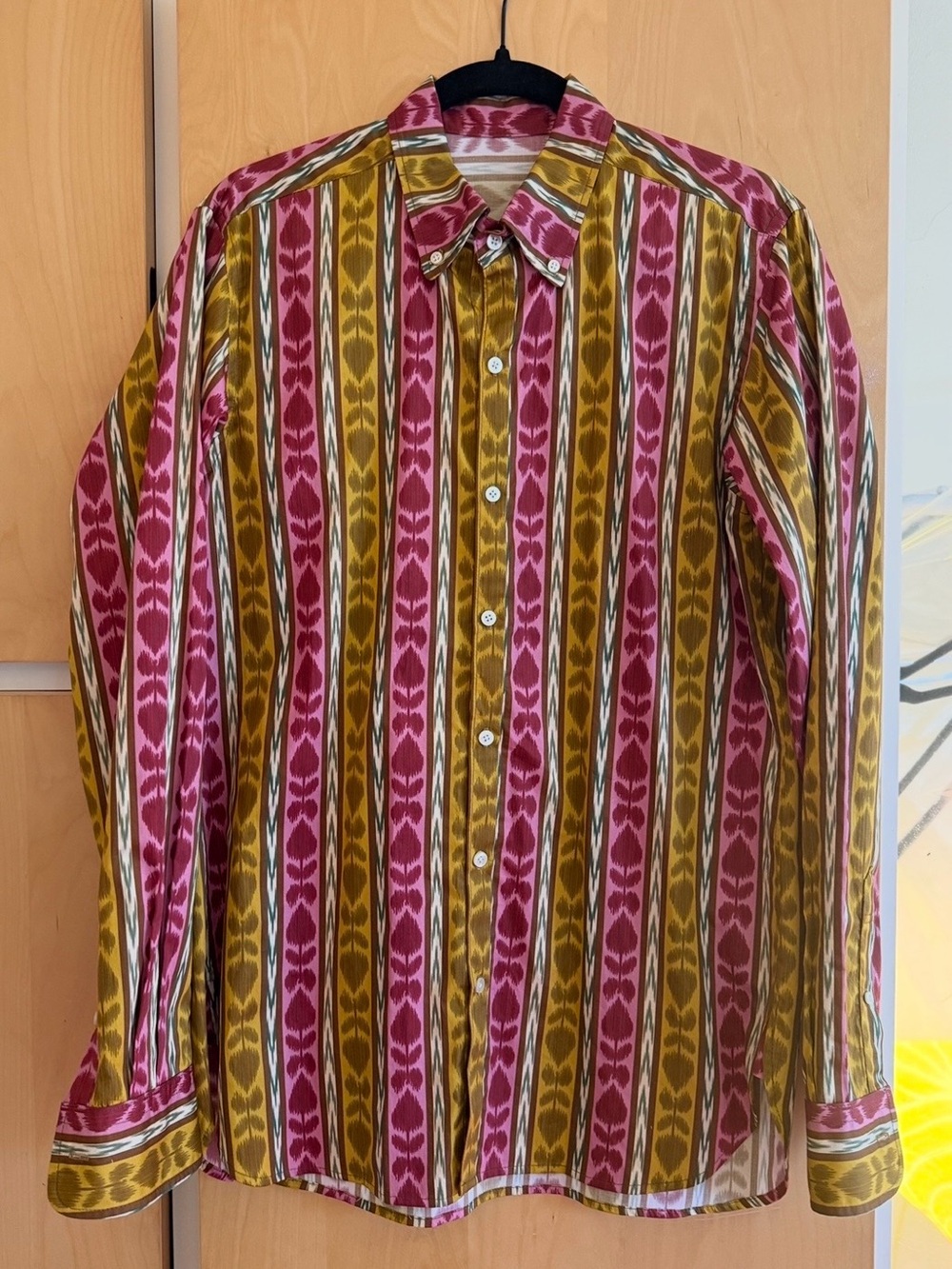 Hill House Home Emma Ikat Stripe Pink Multi Shirt
